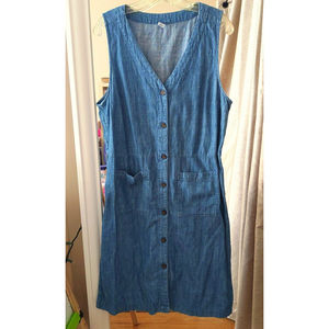 j crew dress L Denim Blue